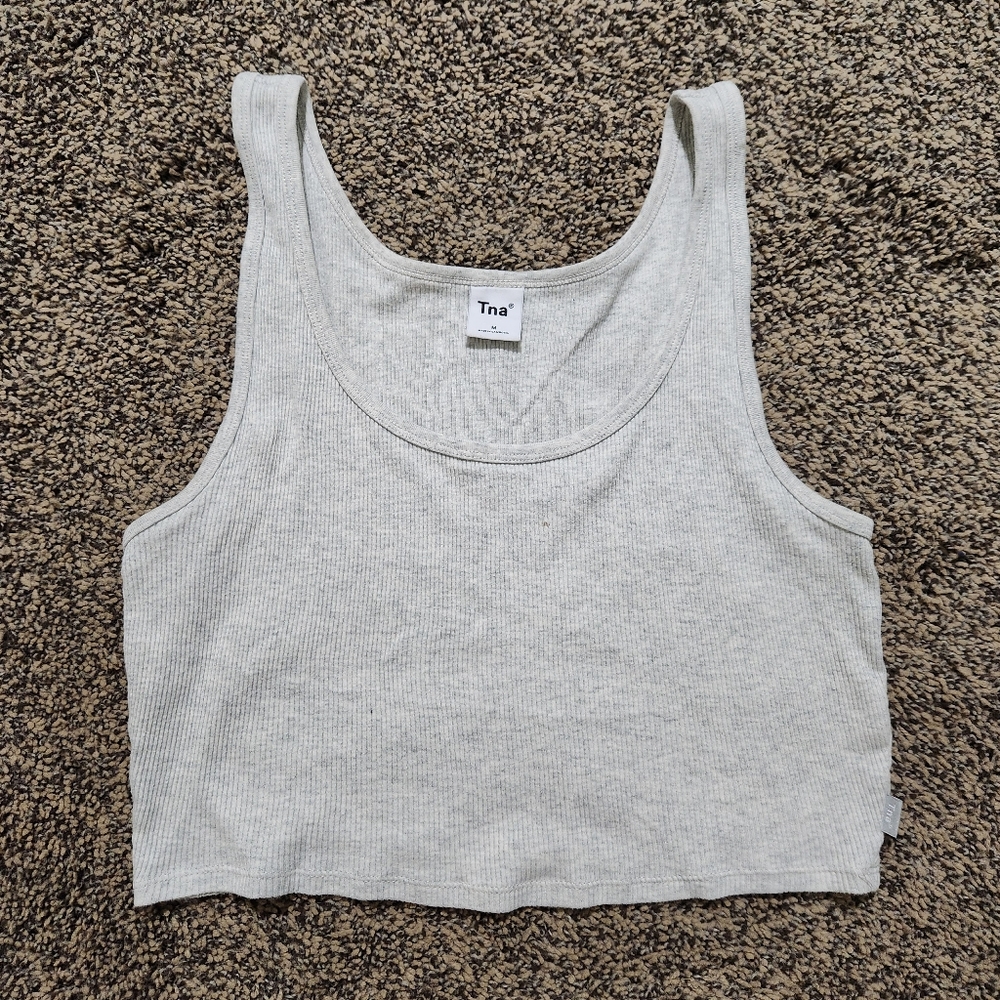 Aritzia Tna Ribbed Cropped Tank Top